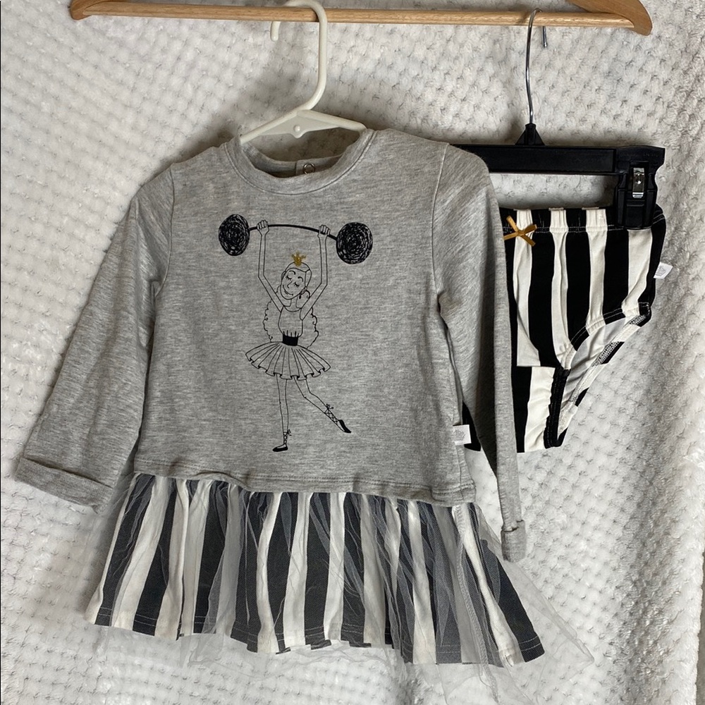 Rosie Pope baby Striped tutu style Dress